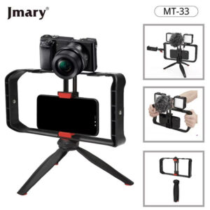 JMARY MT-33 Video Cage Rig Kit for Vlogging – Professional Camera Stabilizer for Content Creators