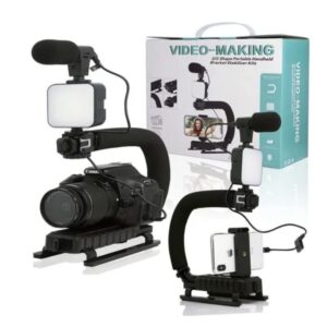 AY-49U U-Shaped Video Making Handheld Stabilizer Kit – Professional Camera & Smartphone Rig for Vlogging & Filmmaking
