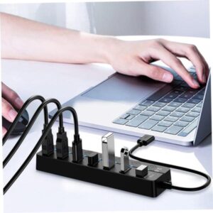 Best 7-Port USB 3.0 Hub Expander with Independent Switch – Fast & Reliable Plug & Play