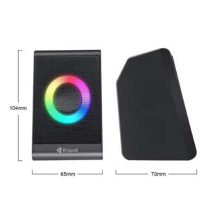 Kisonli X12 Multimedia USB Loudspeaker – Compact Stereo Sound