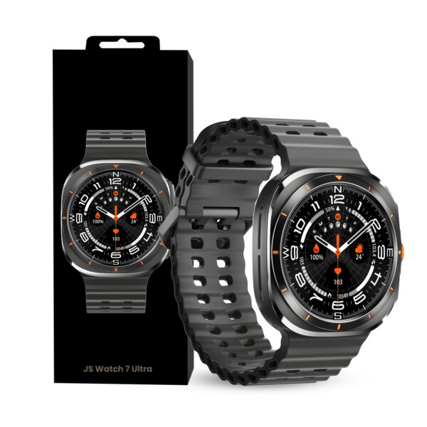 JS Watch7 Ultra 1.43" AMOLED Display Waterproof IP68 Smart Watch With FitCloudPro App – Black