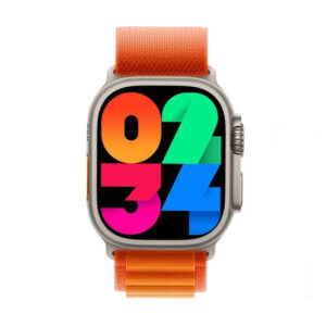 JS9 Ultra Max Smart Watch Ultra 49mm (2.12" AMOLED Screen) Series 8 NFC Wireless Charging With Wearfit Pro App – Orange