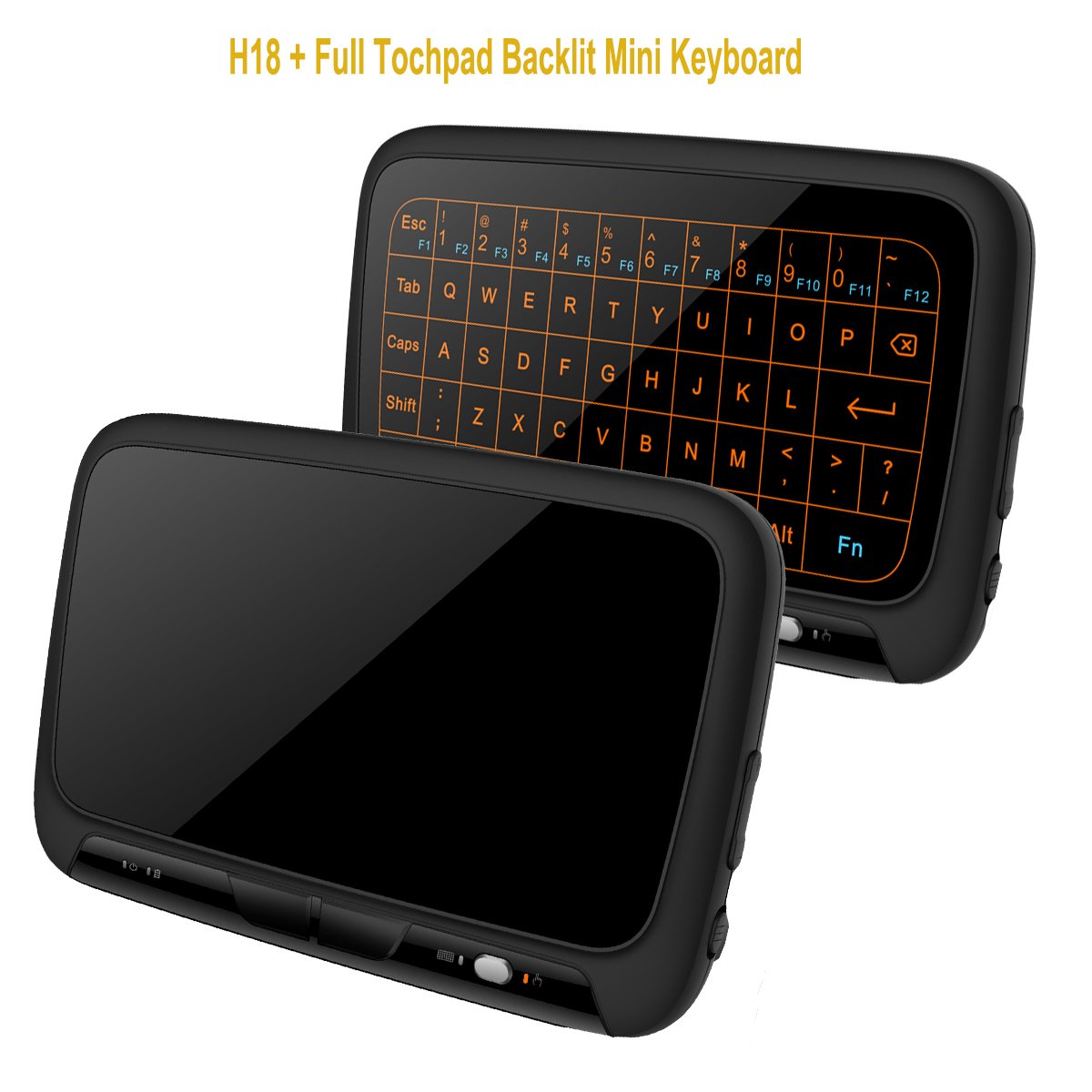 H18+ 2.4GHz Wireless Full Touchpad Keyboard with Backlight - Image 2