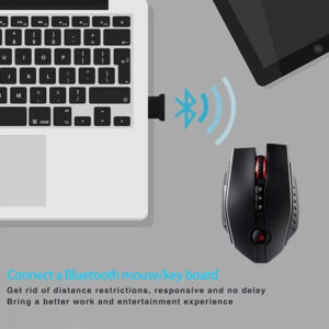 Speedx Alfa B153 Bluetooth 5.3 USB Dongle Plug & Play Wireless Adapter for PC and Laptop