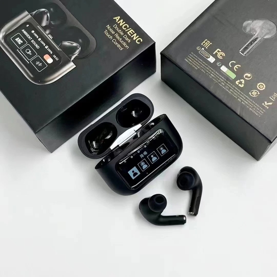 A9 Pro ANC ENC Wireless Earbuds Black and White Bluetooth 5.4 Zhongkelqnxun Touch Control Earbuds π§