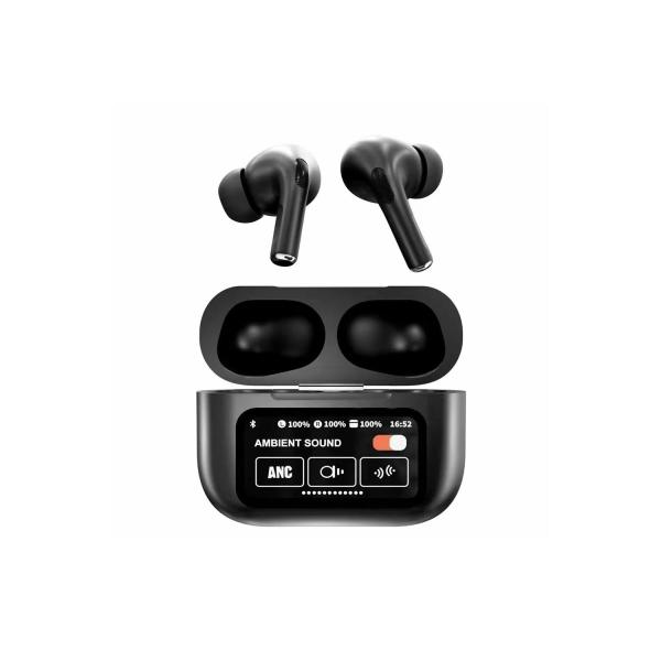 A9 Pro ANC ENC Wireless Earbuds Black and White Bluetooth 5.4 Zhongkelqnxun Touch Control Earbuds π§