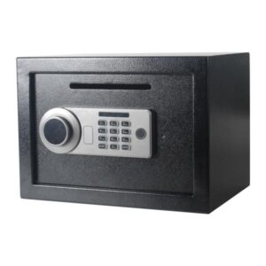 SPEEDX SP-SF100 digital safe lock with Type-C smart security metal locker box black design